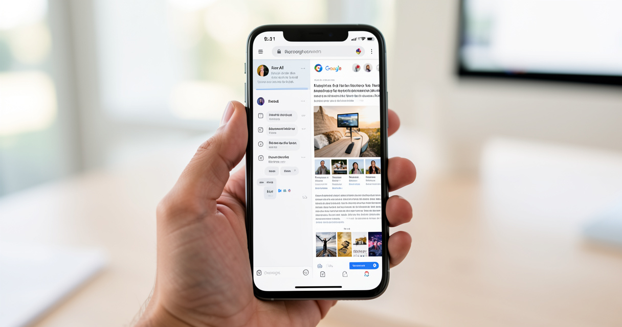 Chrome AI Mode : le split-screen et la recherche dans les onglets