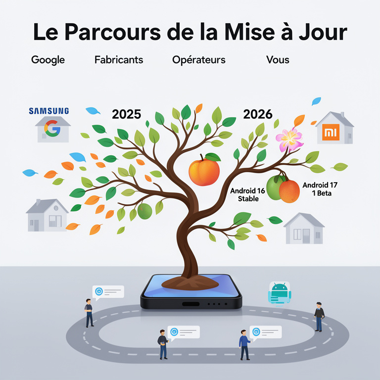 Infographie : android mise a jour