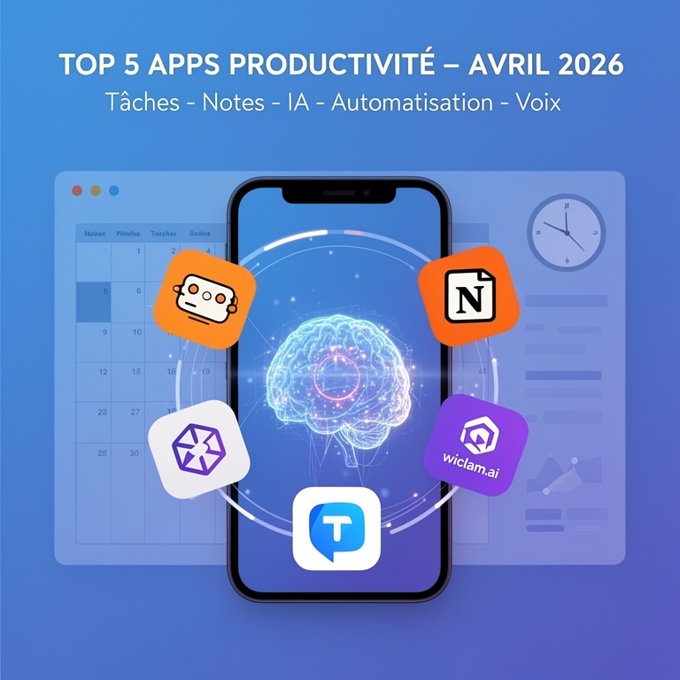 Infographie : Applications productivité Android