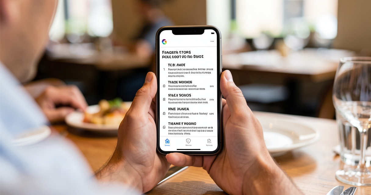 Application de traduction instantanée pour traduire un menu de restaurant avec smartphone