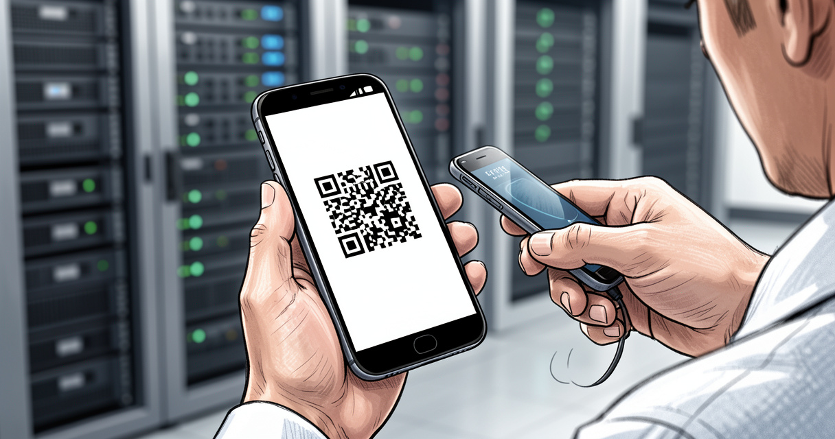 Scan de QR code pour l'enrôlement zero-touch d'un smartphone Android dans une solution MDM