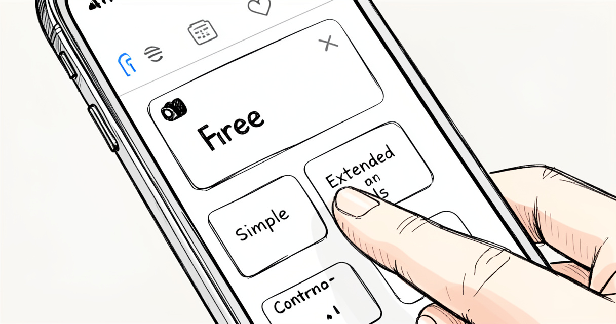 Widget de télécommande Freebox sur écran d'accueil d'un smartphone avec options de contrôle