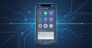 Interface de gestion des permissions et de sécurité des applications sur un smartphone Android