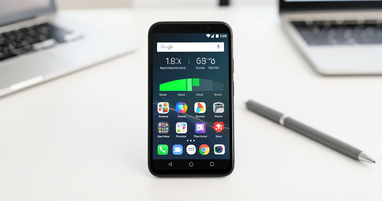 Smartphone Android affichant les réglages de consommation de batterie.