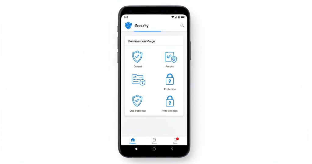 Gestionnaire de permissions et protection des données sur smartphone Android